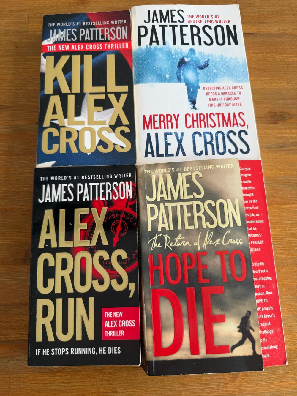 James Patterson Alex Cross Series - 4 Books - other Cross books available